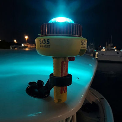 C-1002 Two Color Distress Light Flag, Display Mount & Whistle