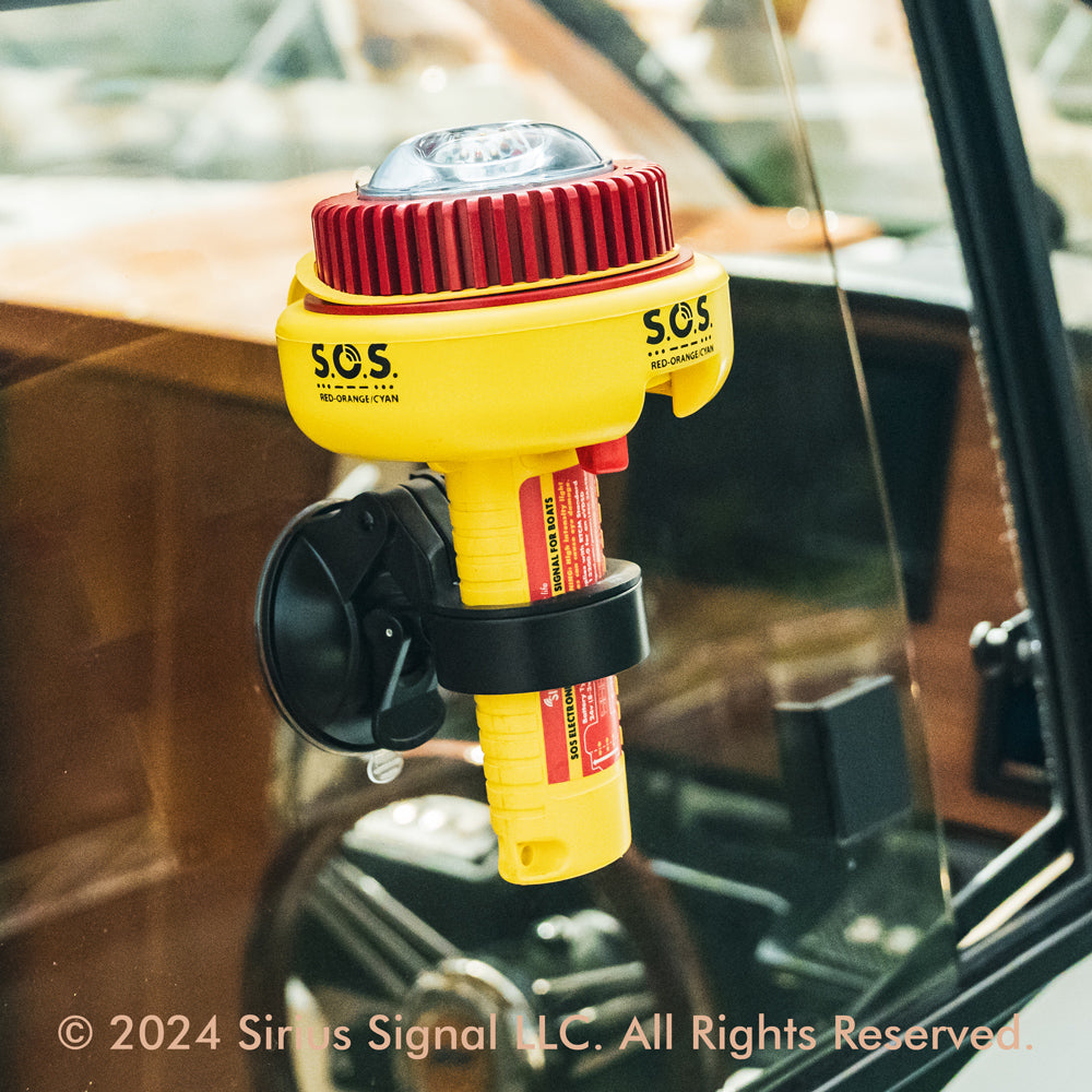 C-1002 Two Color Distress Light Flag, Display Mount & Whistle image 3
