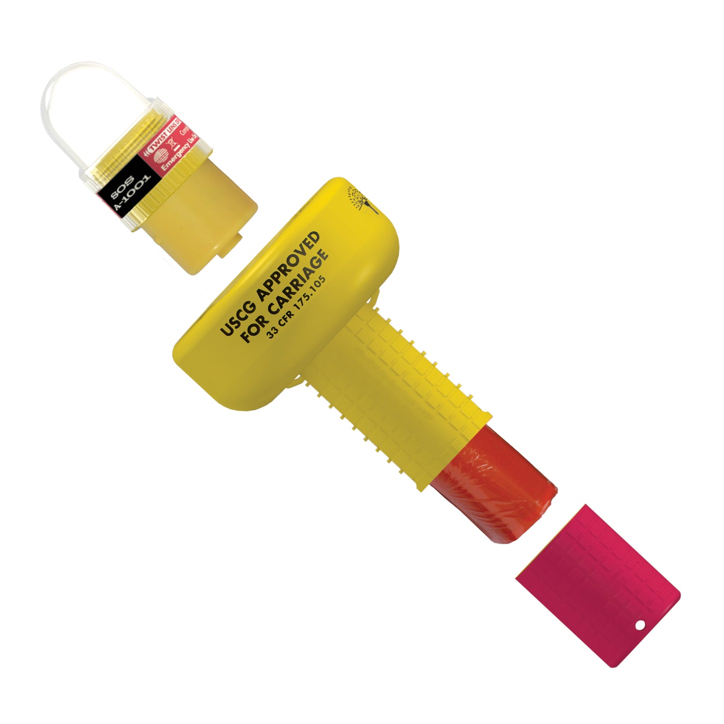 A-1001 SOS Distress Light, Display Mount, Flag & Whistle